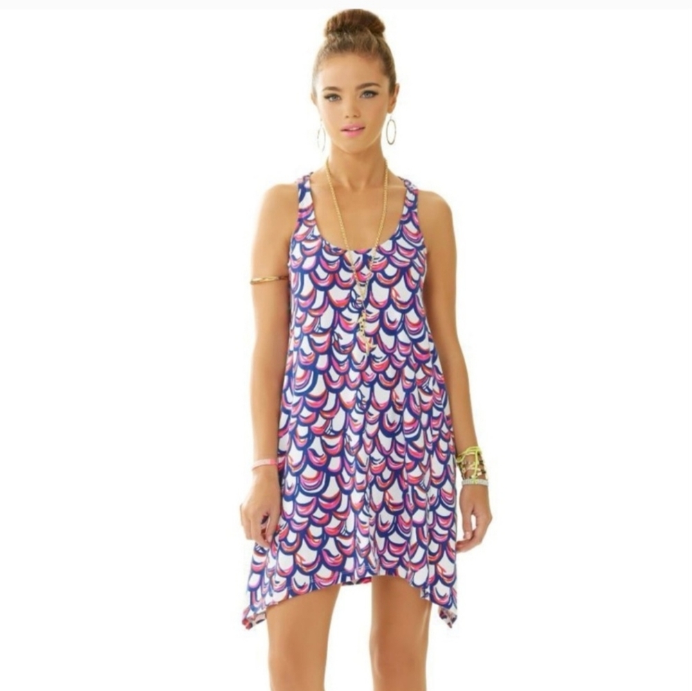 Lilly Pulitzer Monterey Tank Dress in Gillty print.  Patriotic - Size Small. - Picture 6 of 15